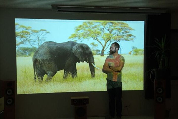 peinture pour écran de projecteur pro pour mur de projection