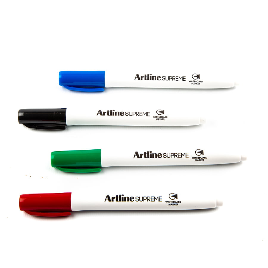 Marqueurs Pour Tableau Blanc Maped Peps - Lot De 4 Couleurs (rouge, Bleu, Vert, Noir), Pointe 1,5 Mm