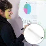 Peinture magnétique projection papier peint tableau blanc
