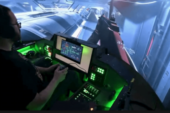 Configuration du simulateur de vol.